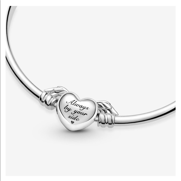 Pandora Winged Heart Bangle